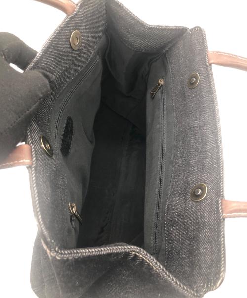 CHANEL（シャネル）CHANEL (シャネル) ココマークデニムトートバッグ ブラウン×インディゴの古着・服飾アイテム
