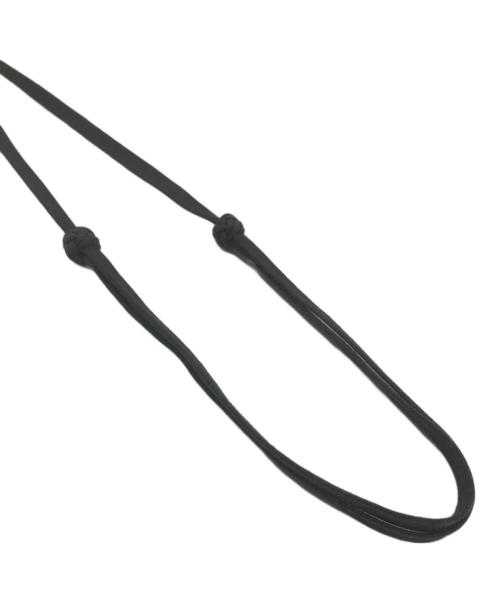 HERMES（エルメス）HERMES (エルメス) バッファローホーンペンダントネックレス ピンク×ブラウンの古着・服飾アイテム