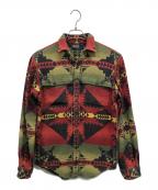 POLO RALPH LAURENポロ・ラルフローレン）の古着「ネイティブシャツ」｜レッド×オリーブ