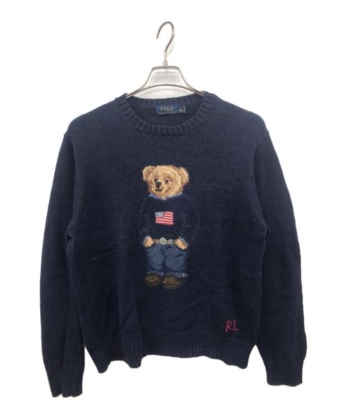 POLO RALPH LAUREN（ポロ・ラルフローレン）POLO RALPH LAUREN (ポロ・ラルフローレン) ポロベアニット ネイビー サイズ:Lの古着・服飾アイテム