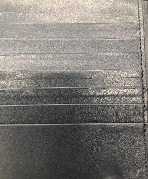 CELINE（セリーヌ）CELINE (セリーヌ) 2つ折り財布 ネイビー×イエローの古着・服飾アイテム