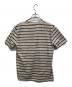 Saint Laurent Paris (サンローランパリ) 半袖カットソー ベージュ×グレー サイズ:XS：4500円