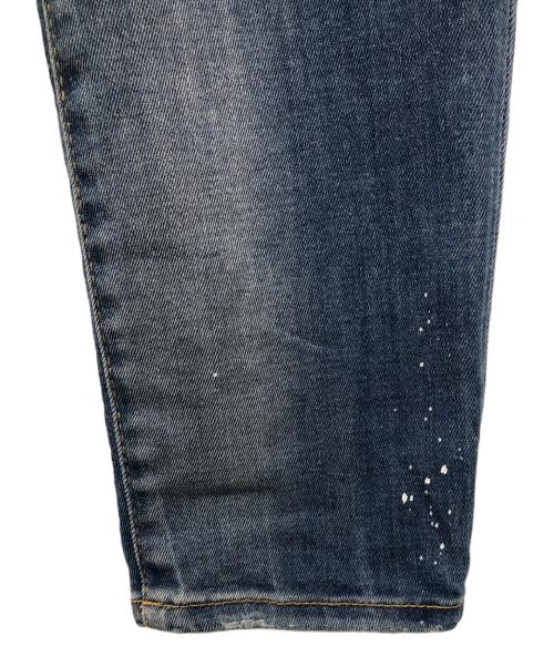 DSQUARED2（ディースクエアード）DSQUARED2 (ディースクエアード) ダメージ加工デニムパンツ ネイビー サイズ:44の古着・服飾アイテム
