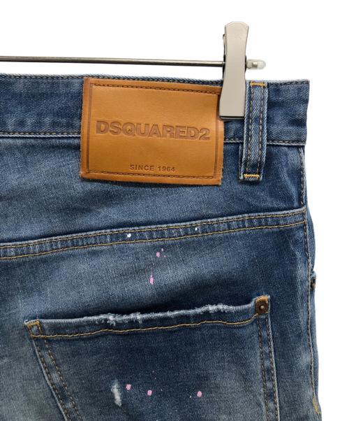 DSQUARED2（ディースクエアード）DSQUARED2 (ディースクエアード) ダメージ加工デニムパンツ ネイビー サイズ:44の古着・服飾アイテム