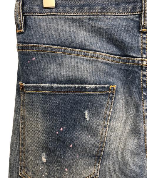 DSQUARED2（ディースクエアード）DSQUARED2 (ディースクエアード) ダメージ加工デニムパンツ ネイビー サイズ:44の古着・服飾アイテム