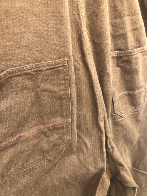 anachronorm（アナクロノーム）anachronorm (アナクロノーム) オーバーオール ブラウン サイズ:36の古着・服飾アイテム