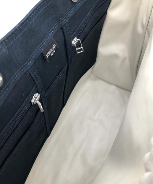 PORTER GIRL（ポーターガール）PORTER GIRL (ポーターガール) PORTERGIRL　キャンバストートバッグ ネイビーの古着・服飾アイテム