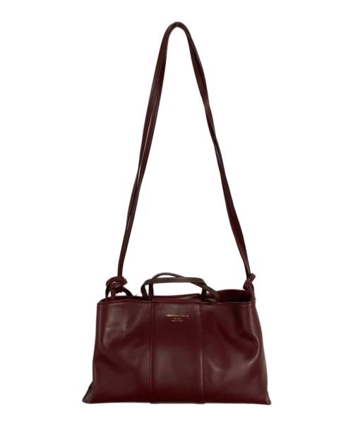 CHRISTIAN VILLA（クリスチャンヴィラ）CHRISTIAN VILLA (クリスチャンヴィラ) 2WAYバッグ ボルドーの古着・服飾アイテム