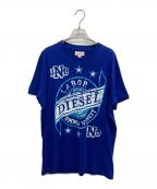 DIESELディーゼル）の古着「半袖カットソー」｜ブルー