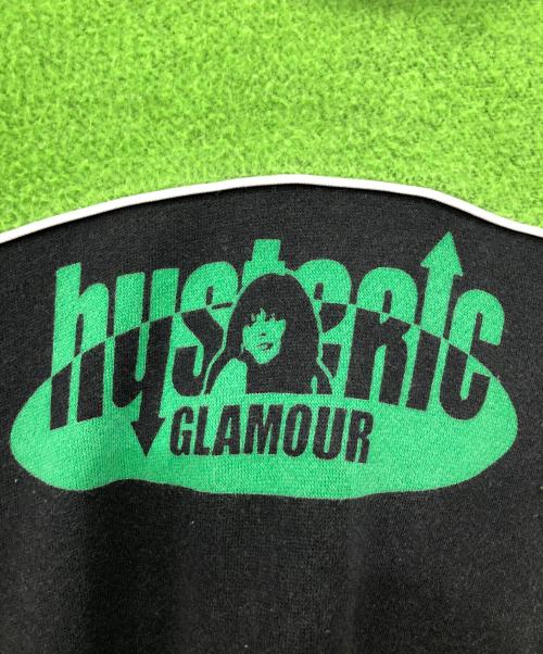 Hysteric Glamour（ヒステリックグラマー）Hysteric Glamour (ヒステリックグラマー) プルオーバーパーカー ブラック×グリーン サイズ:Ｍの古着・服飾アイテム