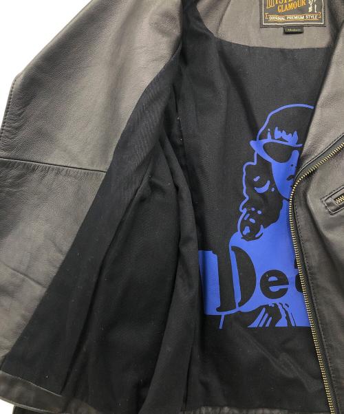 Hysteric Glamour（ヒステリックグラマー）Hysteric Glamour (ヒステリックグラマー) ライダースジャケット ブラック サイズ:Ｍの古着・服飾アイテム