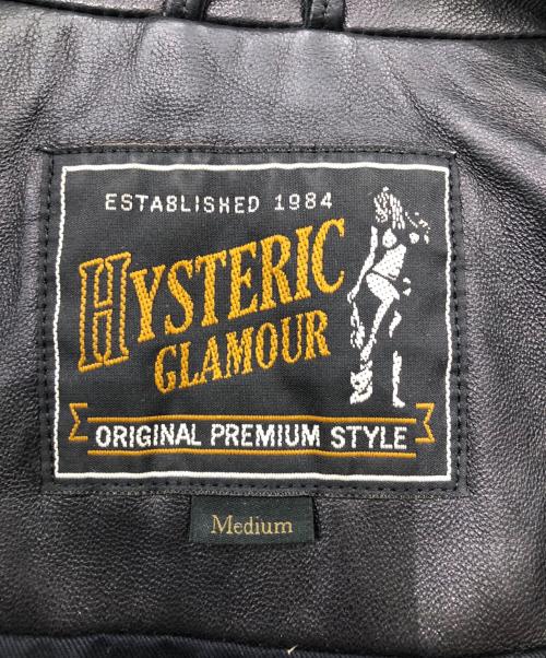 Hysteric Glamour（ヒステリックグラマー）Hysteric Glamour (ヒステリックグラマー) ライダースジャケット ブラック サイズ:Ｍの古着・服飾アイテム