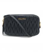 MIU MIUミュウミュウ）の古着「マテラッセミニショルダーバッグ」｜ブラック