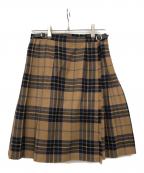 O'NEIL OF DUBLINオニールオブダブリン）の古着「キルトスカート」｜ブラウン×ネイビー