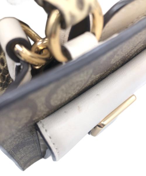 COACH（コーチ）COACH (コーチ) 2WAYショルダーバッグ ベージュ×ブラウンの古着・服飾アイテム