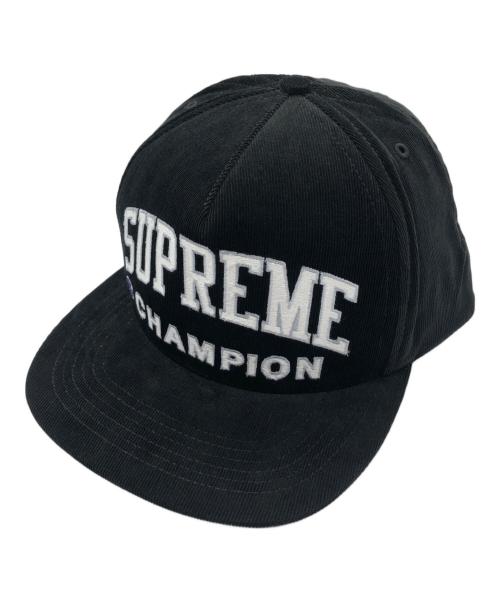 SUPREME（シュプリーム）SUPREME (シュプリーム) Champion (チャンピオン) キャップ ブラックの古着・服飾アイテム