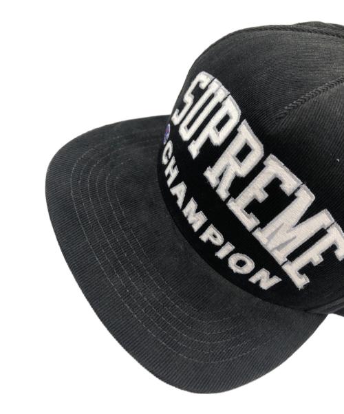 SUPREME（シュプリーム）SUPREME (シュプリーム) Champion (チャンピオン) キャップ ブラックの古着・服飾アイテム