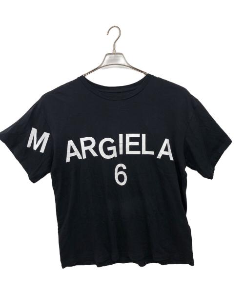 MM6 Maison Margiela（エムエムシックスメゾンマルジェラ）MM6 Maison Margiela (エムエムシックスメゾンマルジェラ) 半袖カットソー ブラック サイズ:14の古着・服飾アイテム