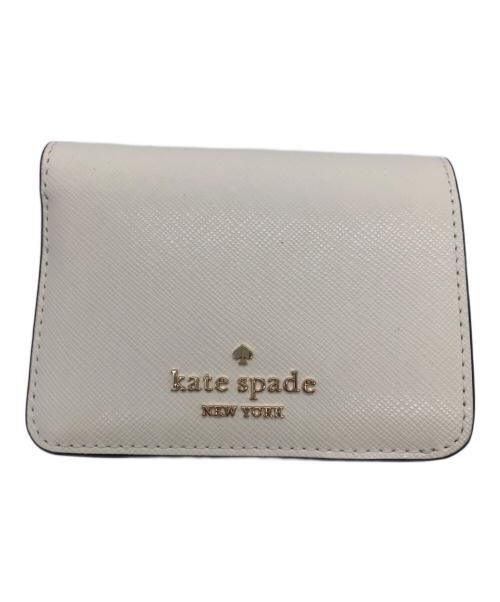 Kate Spade（ケイトスペード）Kate Spade (ケイトスペード) 2つ折り財布 ホワイトの古着・服飾アイテム
