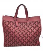 COACHコーチ）の古着「フィールド トート 22 ホース アンド キャリッジ」｜ピンク