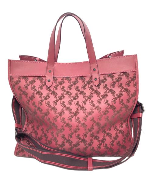 COACH（コーチ）COACH (コーチ) フィールド トート 22 ホース アンド キャリッジ ピンクの古着・服飾アイテム