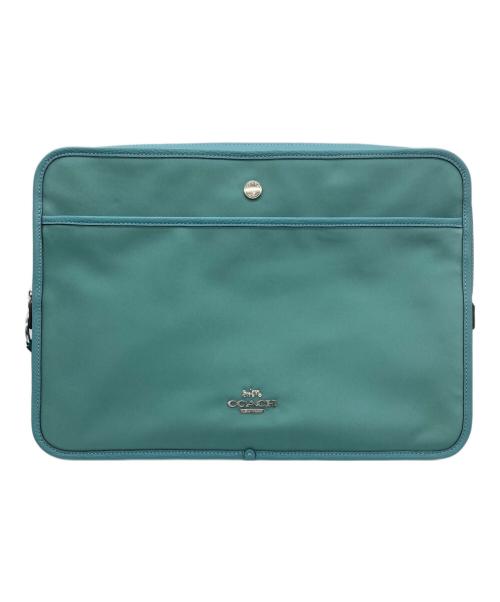 COACH（コーチ）COACH (コーチ) エリス ラップトップ スリーブ エメラルドグリーンの古着・服飾アイテム