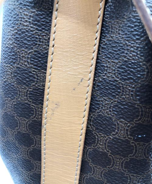 CELINE（セリーヌ）CELINE (セリーヌ) 巾着ショルダーバッグ ブラウンの古着・服飾アイテム