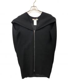 Chloe（クロエ）の古着「ノースリーブジップワンピース」｜ブラック