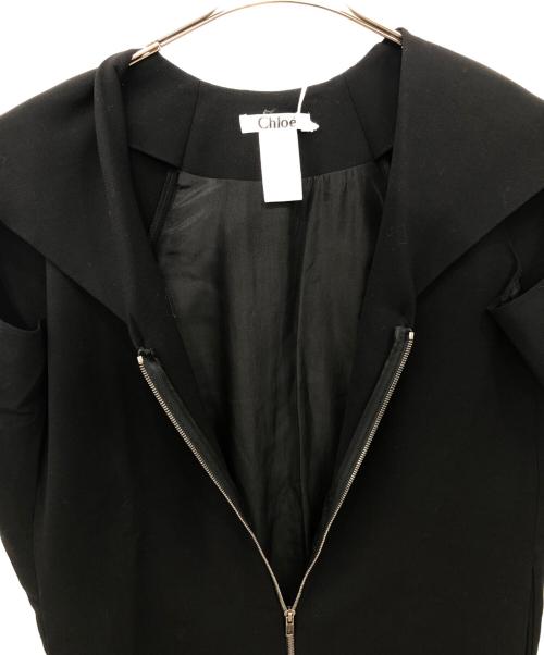 Chloe（クロエ）Chloe (クロエ) ノースリーブジップワンピース ブラック サイズ:O 未使用品の古着・服飾アイテム