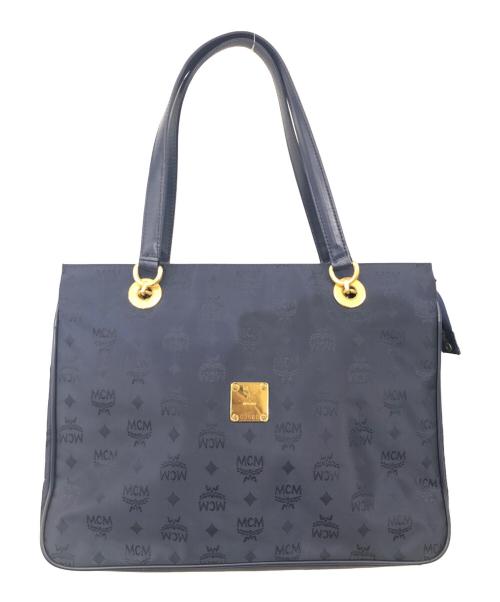 MCM（エムシーエム）MCM (エムシーエム) ナイロントートバッグ ネイビーの古着・服飾アイテム
