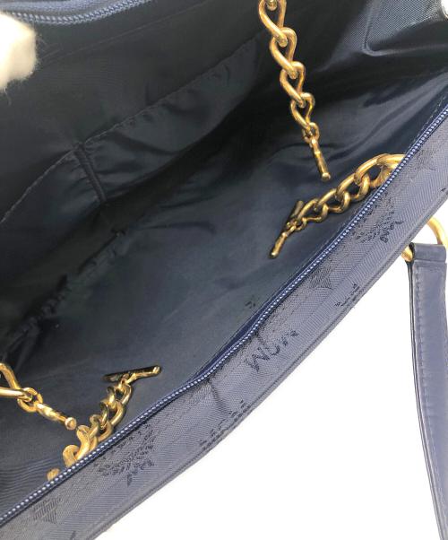 MCM（エムシーエム）MCM (エムシーエム) ナイロントートバッグ ネイビーの古着・服飾アイテム