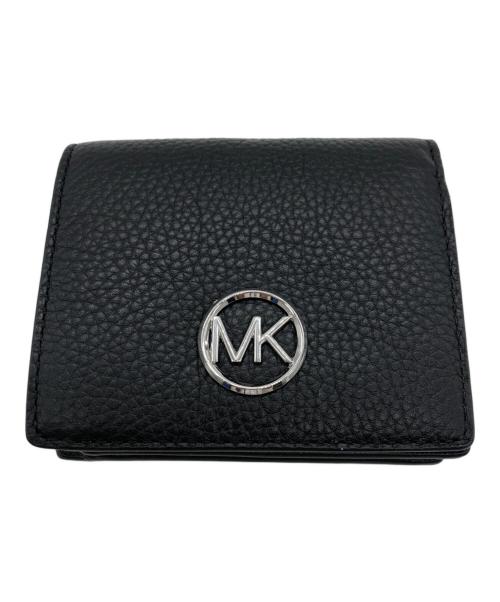MICHAEL KORS（マイケル・コース）MICHAEL KORS (マイケルコース) コンパクトウォレット ブラックの古着・服飾アイテム