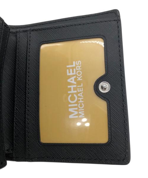 MICHAEL KORS（マイケル・コース）MICHAEL KORS (マイケルコース) コンパクトウォレット ブラックの古着・服飾アイテム
