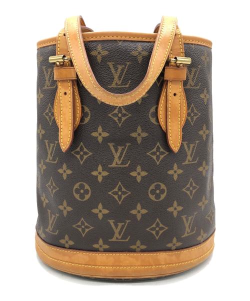LOUIS VUITTON（ルイ ヴィトン）LOUIS VUITTON (ルイ ヴィトン) モノグラム バケットPM ブラウンの古着・服飾アイテム