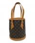 LOUIS VUITTON (ルイ ヴィトン) モノグラム バケットPM ブラウン：36000円