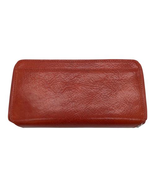 ZONALe（ゾナール）ZONALe (ゾナール) L字ファスナー長財布 オレンジの古着・服飾アイテム
