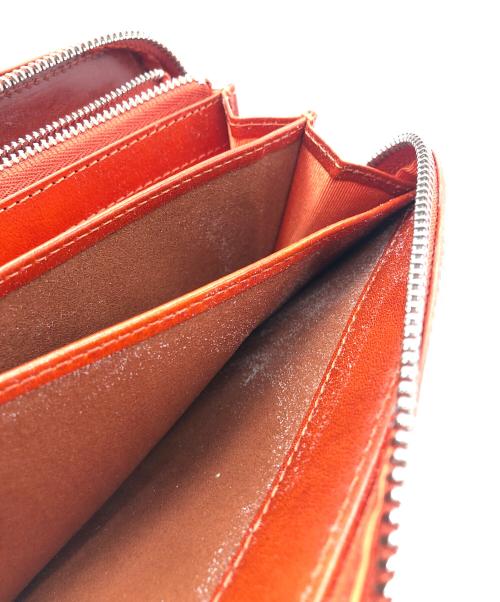 ZONALe（ゾナール）ZONALe (ゾナール) L字ファスナー長財布 オレンジの古着・服飾アイテム