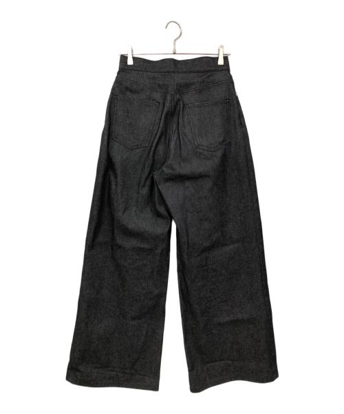 JOHN LAWRENCE SULLIVAN（ジョン ローレンス サリバン）JOHN LAWRENCE SULLIVAN (ジョン ローレンス サリバン) Rigid Denim Wide Pants（リキッドデニムワイドパンツ） ブラック サイズ:Mの古着・服飾アイテム