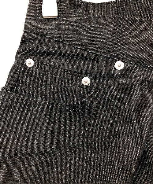 JOHN LAWRENCE SULLIVAN（ジョン ローレンス サリバン）JOHN LAWRENCE SULLIVAN (ジョン ローレンス サリバン) Rigid Denim Wide Pants（リキッドデニムワイドパンツ） ブラック サイズ:Mの古着・服飾アイテム