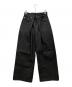 中古・古着 JOHN LAWRENCE SULLIVAN (ジョン ローレンス サリバン) Rigid Denim Wide Pants（リキッドデニムワイドパンツ） ブラック サイズ:M：10000円