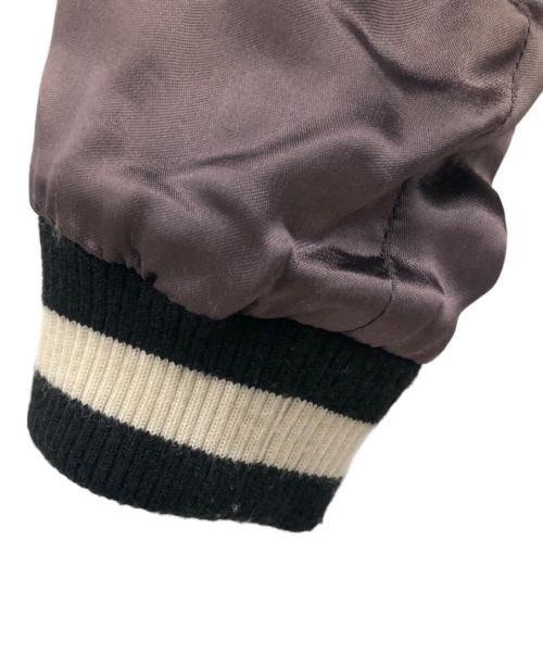 TENSTRIKE（テンストライク）TENSTRIKE (テンストライク) リバーシブル刺繍スカジャン ブラック×ダークブラウン×ホワイト サイズ:Mの古着・服飾アイテム