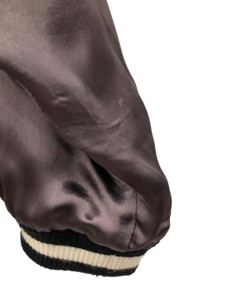 TENSTRIKE（テンストライク）TENSTRIKE (テンストライク) リバーシブル刺繍スカジャン ブラック×ダークブラウン×ホワイト サイズ:Mの古着・服飾アイテム