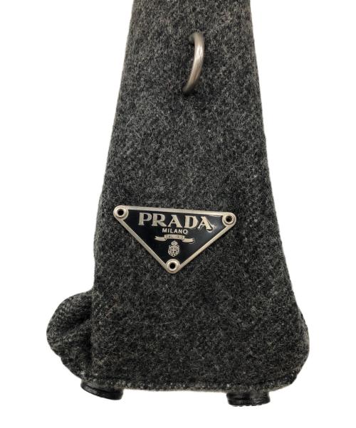 PRADA（プラダ）PRADA (プラダ) トートバッグ ブラック×グレーの古着・服飾アイテム