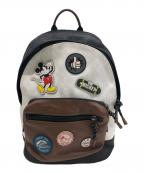 COACH×DISNEYコーチ×ディズニー）の古着「リュック」｜ブラック×ブラウン×ホワイト