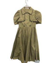 furfur（ファーファー）の古着「半袖ワンピース」｜ベージュ