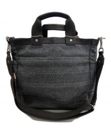 COACH（コーチ）の古着「2WAYバッグ」｜ブラウン×グレー