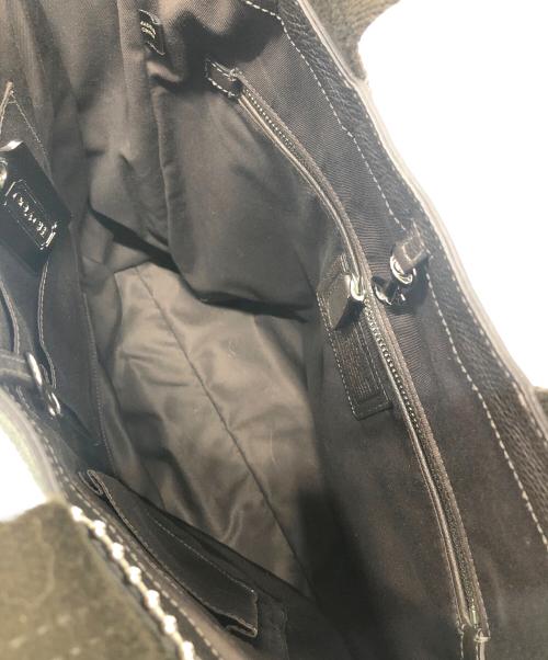 COACH（コーチ）COACH (コーチ) 2WAYバッグ ブラウン×グレーの古着・服飾アイテム