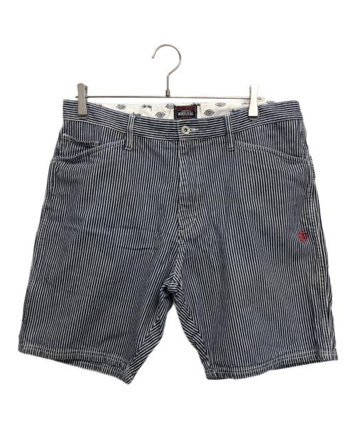 Dickies（ディッキーズ）Dickies (ディッキーズ) stussy (ステューシー) ショートパンツ ネイビー×ホワイト サイズ:91cm (W36)の古着・服飾アイテム