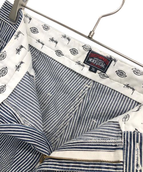 Dickies（ディッキーズ）Dickies (ディッキーズ) stussy (ステューシー) ショートパンツ ネイビー×ホワイト サイズ:91cm (W36)の古着・服飾アイテム