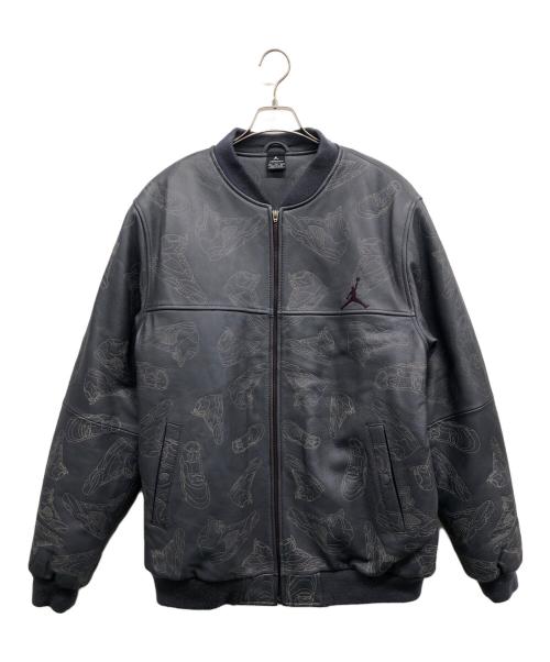 JORDAN（ジョーダン）JORDAN (ジョーダン) レザーブルゾン グレー サイズ:SIZE　XLの古着・服飾アイテム